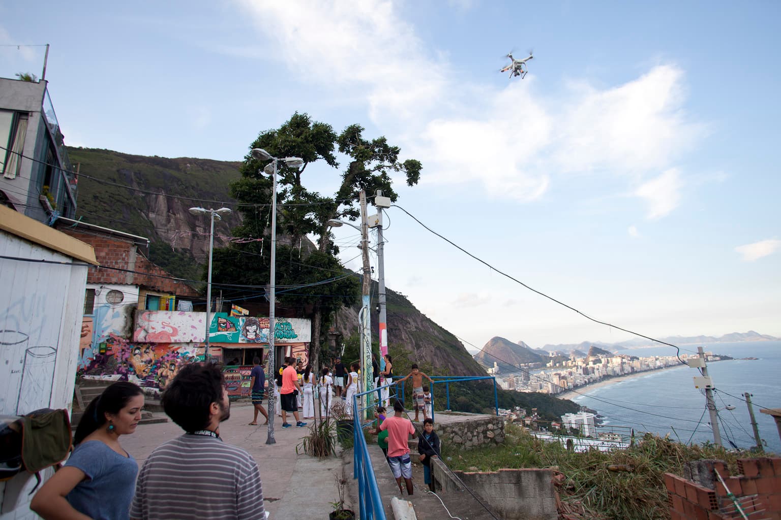 Community street art in Vidigal favela, Rio de Janeiro