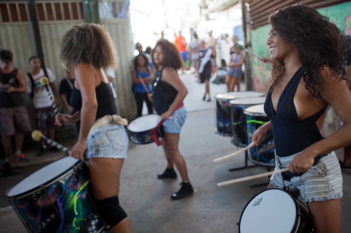 Community project in Vidigal funded through social impact tourism