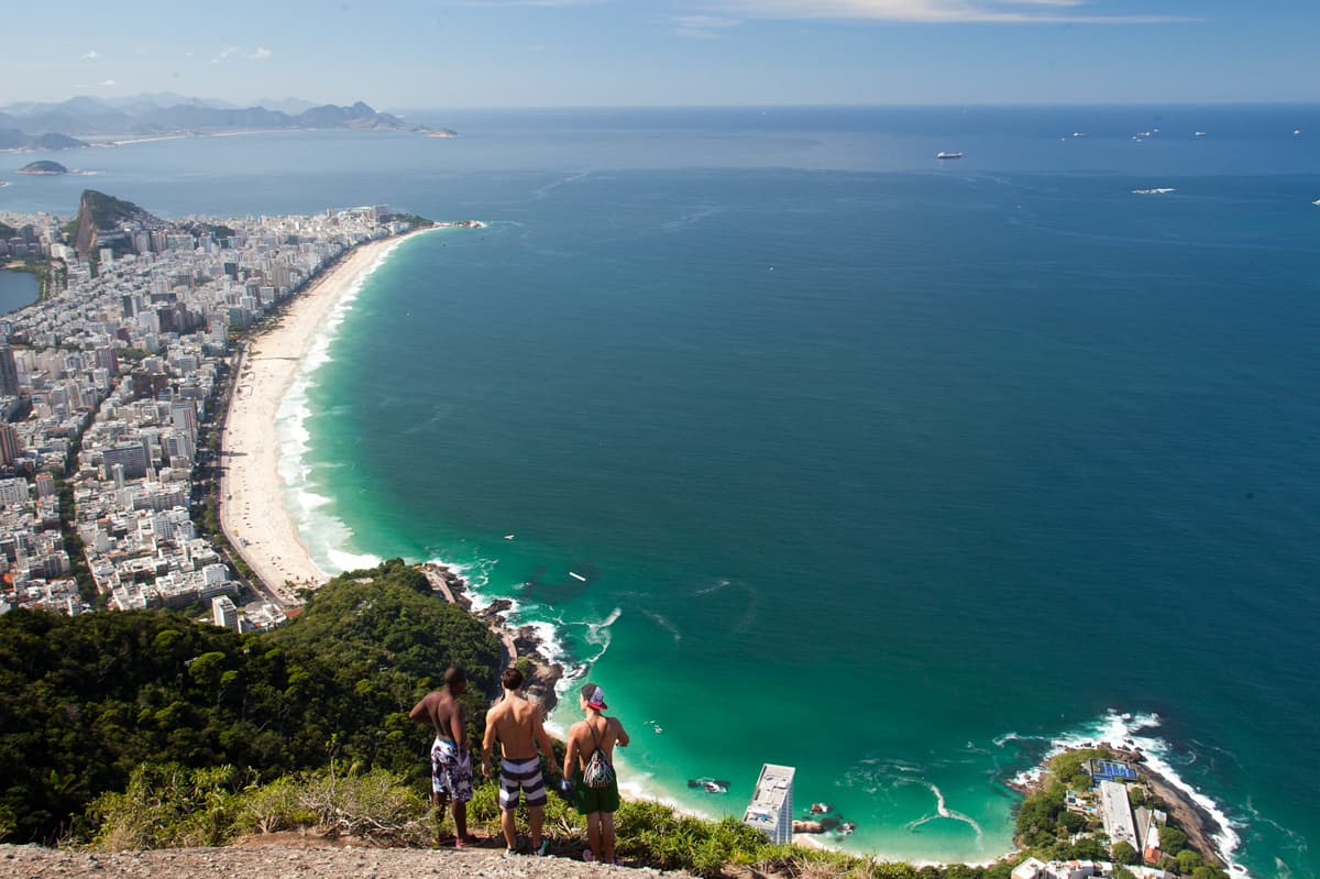 Trail conditions on Dois Irmãos showing terrain to prepare appropriate footwear for